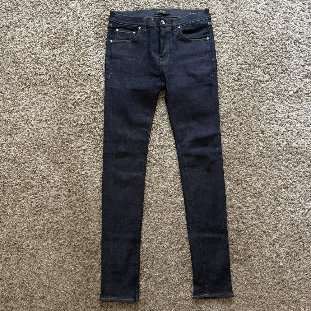 Purple Brand P001 Dark Wash Slim Fit Button Fly Skinny Jeans Men’s Size 33x34